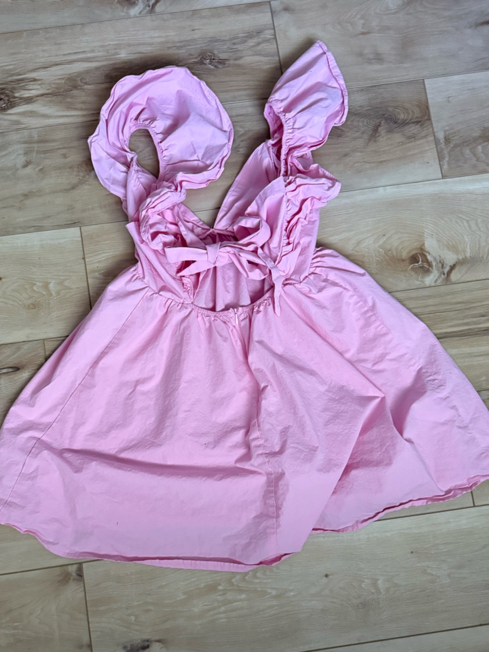 Source Unknown Pink Ruffle Mini Dress - Picture 2 of 6
